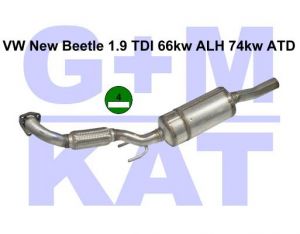 Partikelfilter VW New Beetle 1,9 TDI 9C 66/74kw grüne plakette 0137002