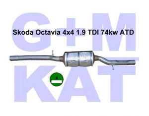 Partikelfilter-kat Skoda Octavia 4x4 1.9 TDI 74kw grüne Plakette 0237003