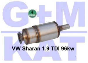 Partikelfilter VW Sharan 1.9 96 110 kw grüne Plakette 02.37.029