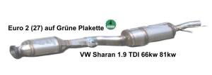 Partikelfilter VW Sharan 1.9 tdi 66 81kw grüne Plakette 02.37.044