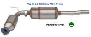 Partikelfilter Nachrüstung VW T4 2,5 TDI 65 kw AJT 02.37.045