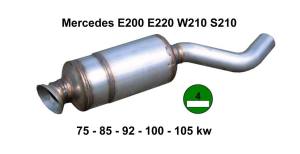 Partikelfilter Mercedes E 200 E 220 75 85 92 100 105 kw grüne Plakette