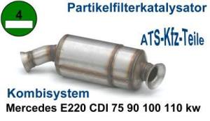 Partikelfilter-kat Mercedes E220 CDI 90 kw Grüne Plakette 0439010