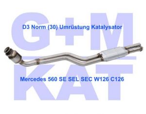 Katalysator D3 Mercedes 560 SE SEL SEC W126 GM-400103-D3