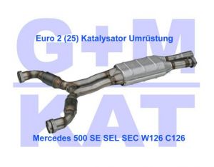 Katalysator Euro 2 Mercedes 500 SE SEC SEL W126 C126 GM 400104-EU2