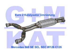 Euro 2-Katalysator-Mercedes-560-126