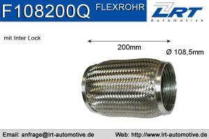 Flexrohr 108mm x 200mm Verstärkt LRT-F108200Q
