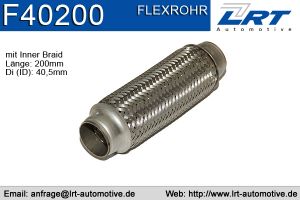 Flexrohr innendurchmesser: 40mm länge: 200mm LRT-F40200