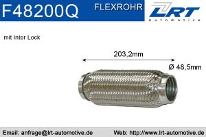 Flexrohr 48mm x 200mm Verstärkt LRT-F48200Q