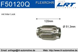 Flexrohr 50mm x 120mm Verstärkt LRT-F50120Q
