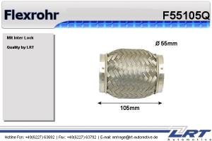 Flexrohr 55mm x 105mm Verstärkt LRT-F55105Q