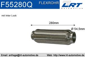 Flexrohr verstärkt i 55mm l 280mm LRT-F55280Q