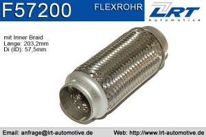 Flexrohr i 57mm x l 200mm LRT-F57200