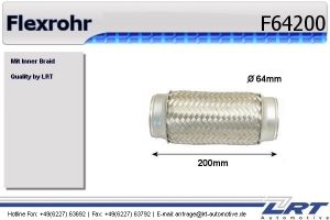 Flexrohr verstärkt innendurchmesser: 60mm länge: 280mm LRT-F60280Q