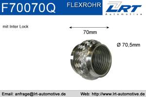 Flexrohr 70mm x 70mm Verstärkt LRT-F70070Q