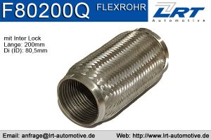 Flexrohr 80mm x 200mm Verstärkt LRT-F80200Q