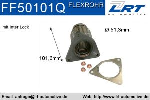 Flexrohr mit 3-Loch Flansch Renault Megane 1.4 1.6 LRT-FF50101Q