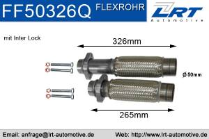 Flexrohre BMW 525d 530d Set Links rechts mit Flansch LRT-FF50326Q