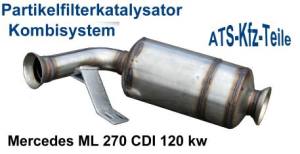 Partikelfilter-kat Mercedes ML 270 CDI 120 kw grüne Plakette