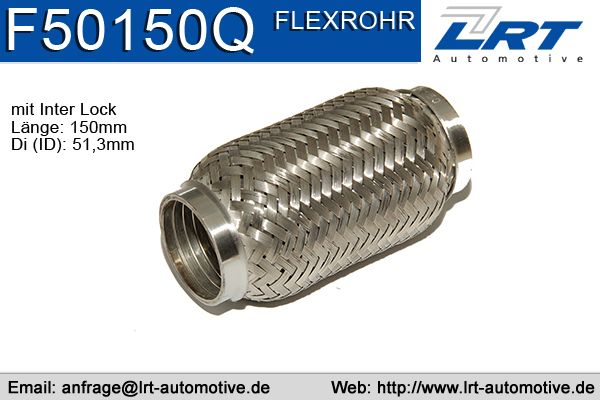 Flexrohr verstärkt innendurchmesser: 50mm länge: 150mm LRT-F50150Q