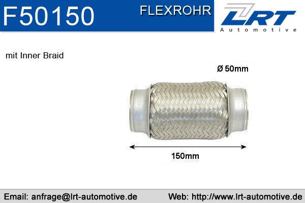 Flexrohr innendurchmesser: 50mm länge: 150mm LRT-F50150