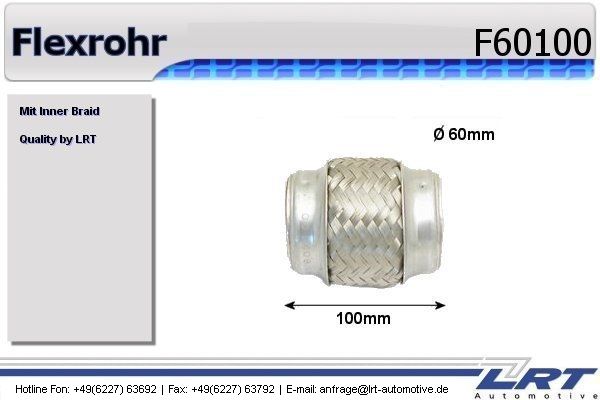 Flexrohr innendurchmesser: 61,3 mm länge: 100mm LRT-F60100