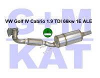 Partikelfilter Nachrüstung VW Golf IV Cabrio 1.9 66kw Grüne Plakette