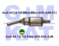 Partikelfilter-kat Audi A4 1.9 TDI 66kw 85kw grüne Plakette Nachrüstung