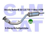 Partikelfilter Skoda SuberB 2.5 TDI 114 kw 3U AYM grüne Plakette 0237019