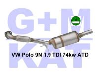 Partikelfilter Vw Polo 9N 1.9 74kw ATD grüne plakette 01.37.030