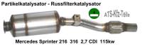 Partikelfilter-kat Mercedes Sprinter 216 316 CDI 115 kw grüne Plakette