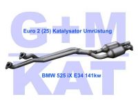 Euro 2 BMW 525 ix 2.5 141kw E34 Euro 2 Katalysator 200121-EU2
