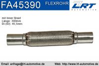 Flexrohr mit Anschlussrohr i 45mm l 390mm LRT-FA45390