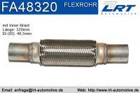Flexrohr mit Anschlussrohr i 48mm l 320mm LRT-FA48320