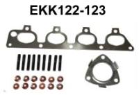 Krümmerkatalysator Einbausatz Opel Astra Combo Corsa C Meriva Vectra B Zafira LRT-EKK121-122