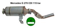 Partikelfilter-kat Mercedes G 2.7 CDI 115 kw Grüne Plakette 0439026